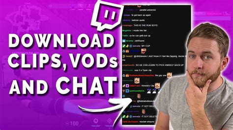 This video should explain it all! I also included timestamps in the video f. . Download twitch vods